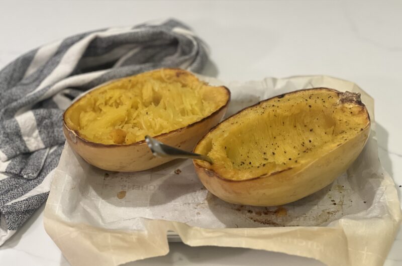 The most flavorful way to cook spaghetti squash!
